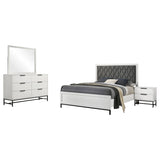 Sonora 4-piece Queen Bedroom Set White | Gallery | 224861Q-S4 224861KE-S4 224861KW-S4 224861Q-S5 224861KE-S5 224861KW-S5