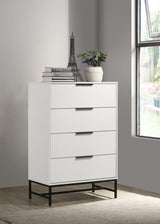 Sonora 4-drawer Bedroom Chest White | White | 224865