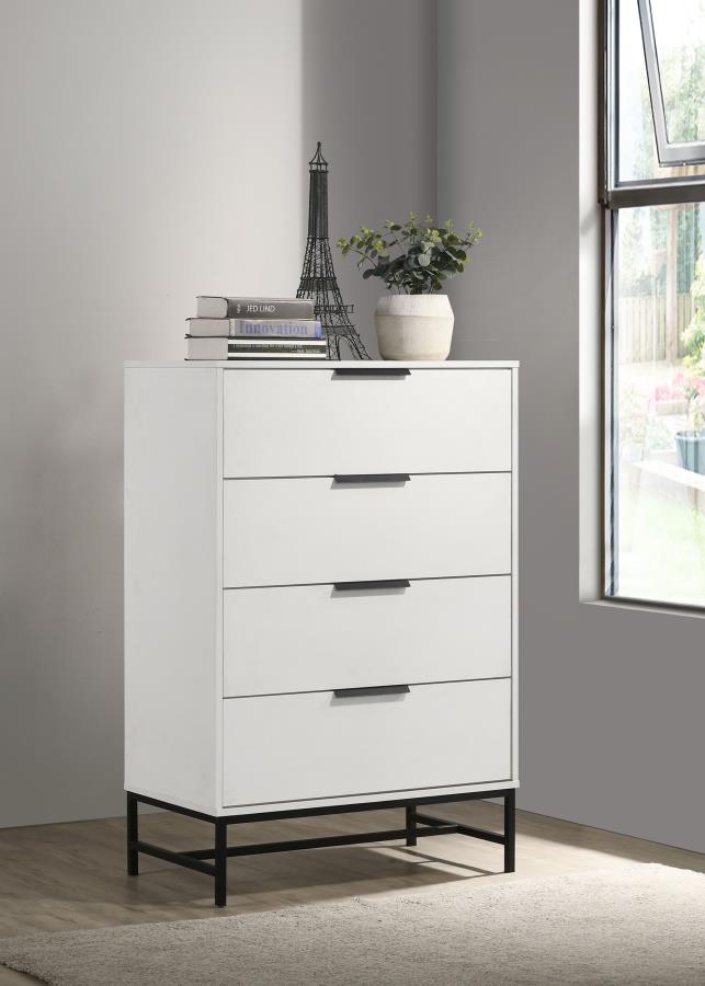 Sonora 4-drawer Bedroom Chest White | White | 224865