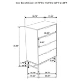 Sonora 4-drawer Bedroom Chest White | White | 224865