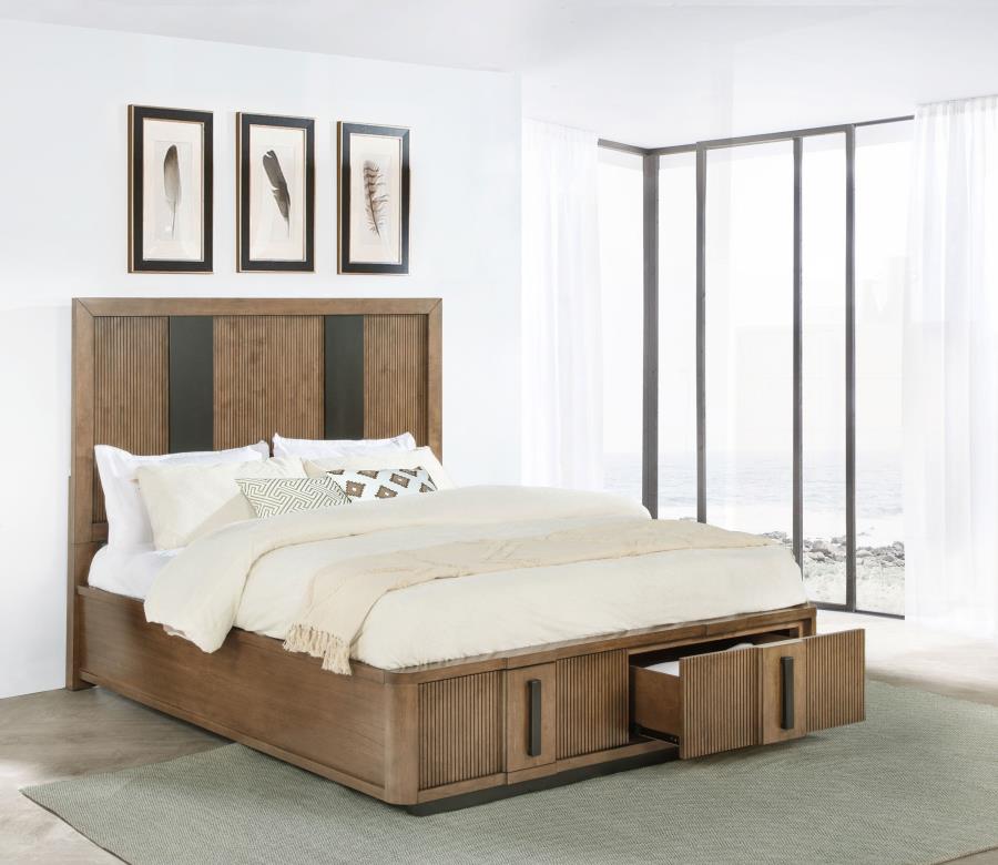 Terrace 2-drawer Queen Storage Bed Ash Brown | Queen | Brown | Ash Brown | 224900Q