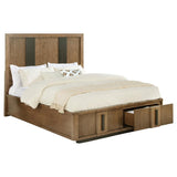 Terrace 2-drawer Queen Storage Bed Ash Brown | Queen | Brown | Ash Brown | 224900Q