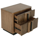 Terrace 2-drawer Nightstand Bedside Table Ash Brown | King | Brown | Ash Brown | 224902