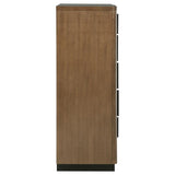 Terrace 5-drawer Chest of Drawers Ash Brown | Brown | Ash Brown | 224905