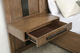 Terrace 2-piece Wall Panel with Nightstand Set Ash Brown | Brown | Ash Brown | 224907