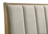 Granada Upholstered Queen Panel Bed Natural Pine | Queen | Beige | Natural Pine | 224921Q