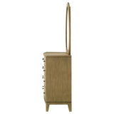 Granada 8-drawer Dresser and Mirror Natural Pine | Beige | Natural Pine | 224923M