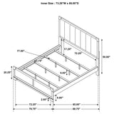 Gran Park 59-inch California King Panel Bed Dark Cocoa | Brown | Dark Cocoa | 224930KW