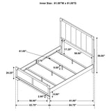 Gran Park 59-inch Queen Panel Bed Dark Cocoa | Queen | Brown | Dark Cocoa | 224930Q
