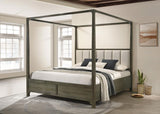 Gran Park California King Four Poster Canopy Bed Dark Cocoa | California King | Brown | Dark Cocoa | 224931KW