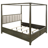 Gran Park California King Four Poster Canopy Bed Dark Cocoa | California King | Brown | Dark Cocoa | 224931KW