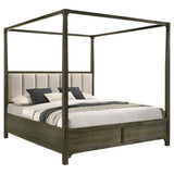 Gran Park California King Four Poster Canopy Bed Dark Cocoa | California King | Brown | Dark Cocoa | 224931KW