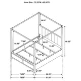 Gran Park California King Four Poster Canopy Bed Dark Cocoa | California King | Brown | Dark Cocoa | 224931KW