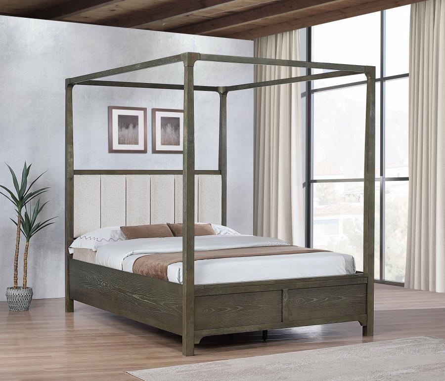 Gran Park Queen Canopy Bed Dark Cocoa | Queen | Brown | Dark Cocoa | 224931Q