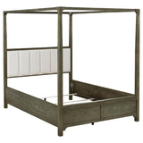 Gran Park Queen Canopy Bed Dark Cocoa | Queen | Brown | Dark Cocoa | 224931Q
