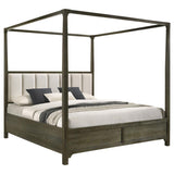 Gran Park Queen Canopy Bed Dark Cocoa | Queen | Brown | Dark Cocoa | 224931Q