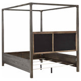 Gran Park Queen Canopy Bed Dark Cocoa | Queen | Brown | Dark Cocoa | 224931Q