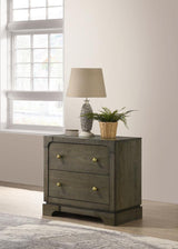Gran Park 2-drawer Nightstand Bedside Table Dark Cocoa | Brown | Dark Cocoa | 224932