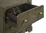 Gran Park 2-drawer Nightstand Bedside Table Dark Cocoa | Brown | Dark Cocoa | 224932