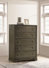 Gran Park 5-drawer Bedroom Chest of Drawers Dark Cocoa | Brown | Dark Cocoa | 224935