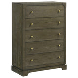 Gran Park 5-drawer Bedroom Chest of Drawers Dark Cocoa | Brown | Dark Cocoa | 224935