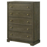 Gran Park 5-drawer Bedroom Chest of Drawers Dark Cocoa | Brown | Dark Cocoa | 224935