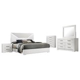 Ives 5-piece Queen Bedroom Set White High Gloss | White | White High Gloss | 224941Q-S5
