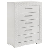 Ives 5-piece Queen Bedroom Set White High Gloss | White | White High Gloss | 224941Q-S5