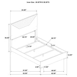 Ives 5-piece Queen Bedroom Set White High Gloss | White | White High Gloss | 224941Q-S5