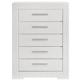 Ives 5-drawer Bedroom Chest of Drawers White High Gloss | White | White High Gloss | 224945