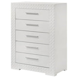 Ives 5-drawer Bedroom Chest of Drawers White High Gloss | White | White High Gloss | 224945