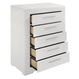 Ives 5-drawer Bedroom Chest of Drawers White High Gloss | White | White High Gloss | 224945