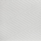 Marmore 64-inch Eastern King Panel Bed LED Headboard White | White | 224961KE