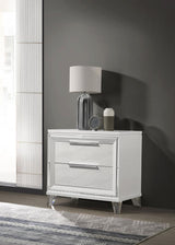 Marmore 2-drawer Nightstand Bedside Table White | White | 224962
