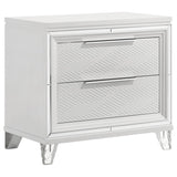 Marmore 2-drawer Nightstand Bedside Table White | White | 224962