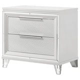 Marmore 2-drawer Nightstand Bedside Table White | White | 224962