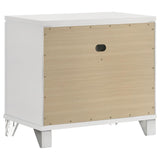 Marmore 2-drawer Nightstand Bedside Table White | White | 224962