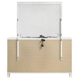 Marmore 9-drawer Dresser and LED Mirror White