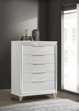 Marmore 5-drawer Bedroom Chest of Drawers White | White | 224965