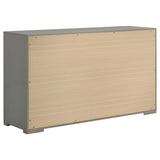 Ives 4-piece Eastern King Bedroom Set Grey High Gloss | Grey | Grey High Gloss | 224971KE-S4