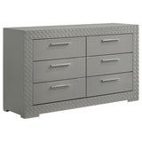 Ives 5-piece Queen Bedroom Set Grey High Gloss | Grey | Grey High Gloss | 224971Q-S5
