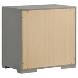 Ives 2-drawer Nightstand Bedside Table Grey High Gloss | Grey | Grey High Gloss | 224972