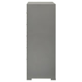 Ives 5-drawer Bedroom Chest of Drawers Grey High Gloss | Grey | Grey High Gloss | 224975