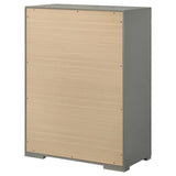 Ives 5-drawer Bedroom Chest of Drawers Grey High Gloss | Grey | Grey High Gloss | 224975