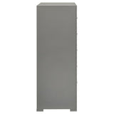 Ives 5-drawer Bedroom Chest of Drawers Grey High Gloss | Grey | Grey High Gloss | 224975