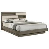 Fenwick California King Bed Bookcase Headboard Grey Oak | Grey | Grey Oak / Almond | 224981KW