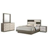 Fenwick 4-piece Queen Bedroom Set Grey Oak | Gallery | 224981Q-S4 224981KE-S4 224981KW-S4 224981Q-S5 224981KE-S5 224981KW-S5