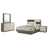 Fenwick 4-piece Queen Bedroom Set Grey Oak | Gallery | 224981Q-S4 224981KE-S4 224981KW-S4 224981Q-S5 224981KE-S5 224981KW-S5