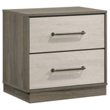 Fenwick 2-drawer Nightstand Bedside Table Grey Oak | Grey | Grey Oak / Almond | 224982