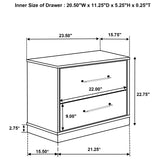 Fenwick 2-drawer Nightstand Bedside Table Grey Oak | Grey | Grey Oak / Almond | 224982